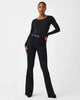 The SPANX™ EveryWear Black Flare Jeans - MomQueenBoutique