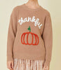 The Thankful Sweater: 3D Pumpkin Thanksgiving Sweater - MomQueenBoutique