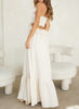 The Willow Dress: Cut Out White Maxi Dress - MomQueenBoutique