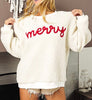 The Winter Wonderland Sweater: Sherpa Merry Christmas Sweater - MomQueenBoutique