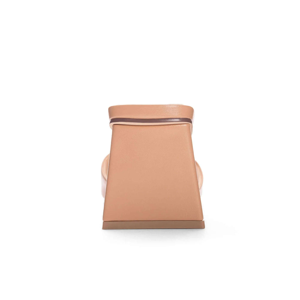 The Yanda Slide: Nude Square Toe Heel - MomQueenBoutique