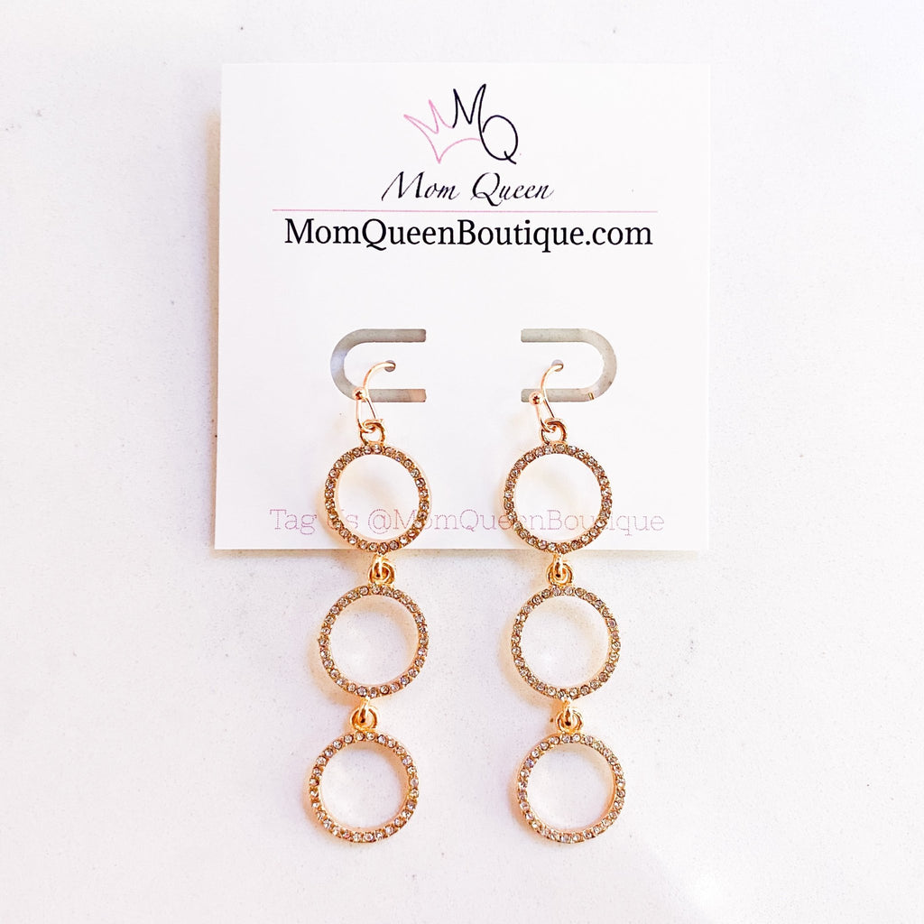 #TripleDiamond Earring - MomQueenBoutique