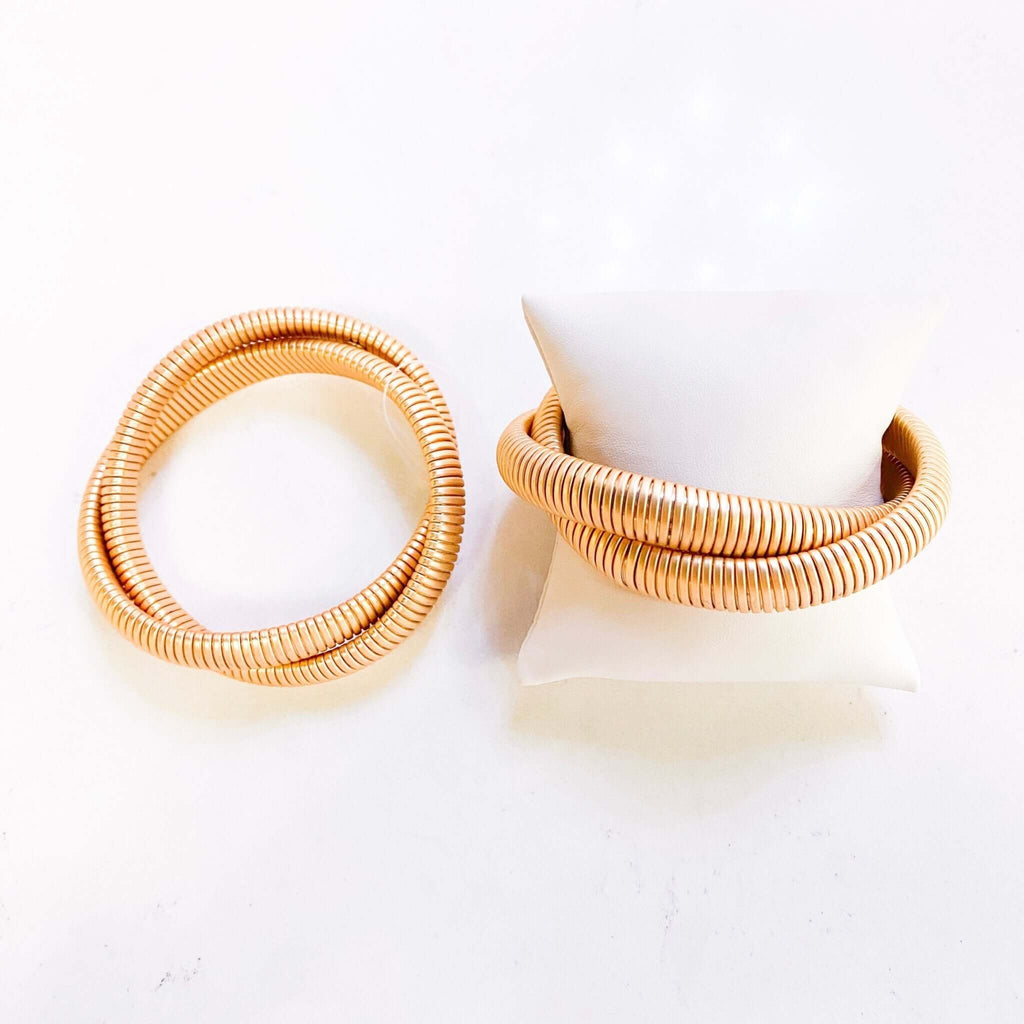 Twisted in Gold Bracelet - MomQueenBoutique