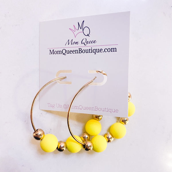#YellowShine Earrings - MomQueenBoutique