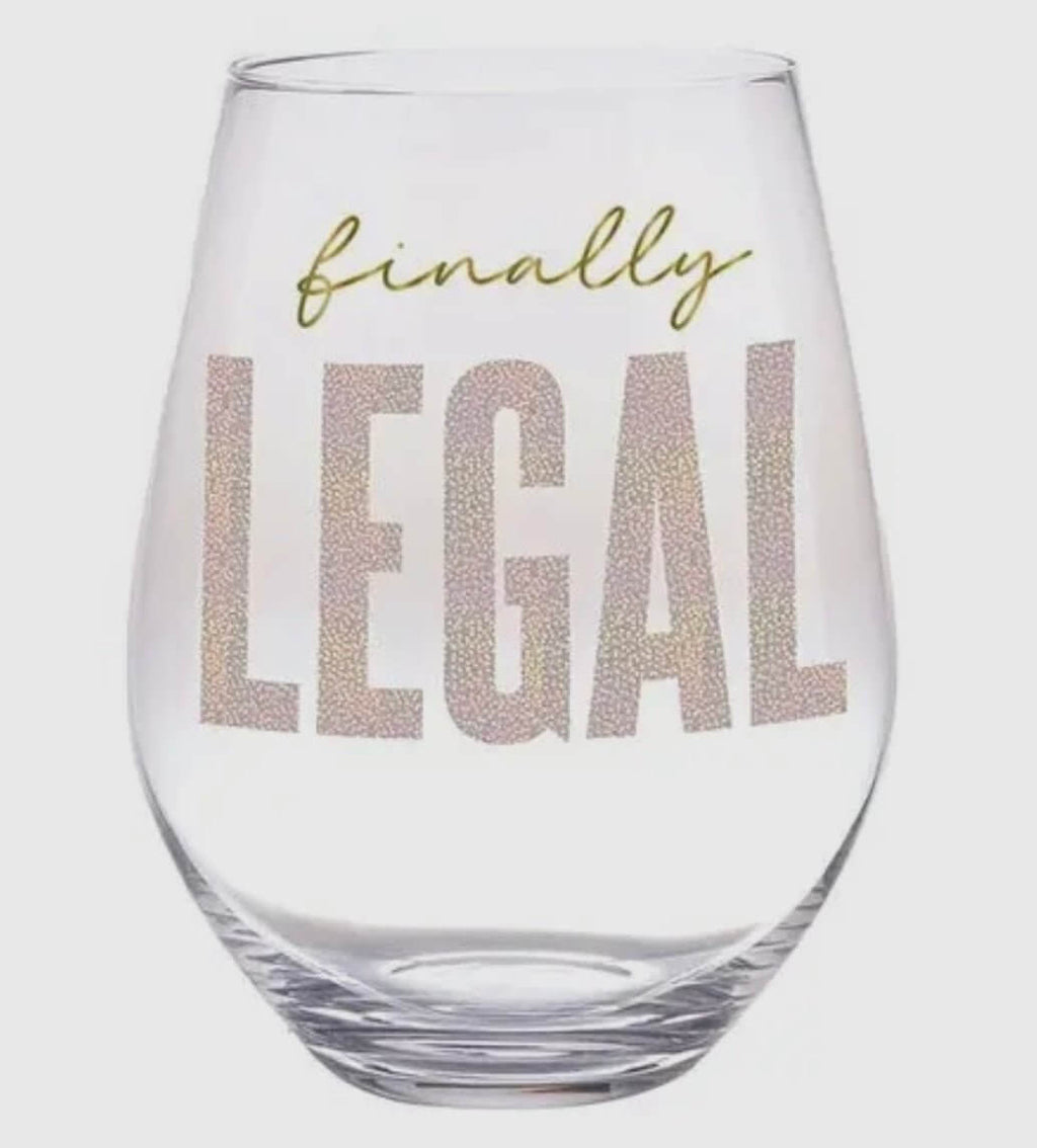 21st Birthday Wine Glass - MomQueenBoutique