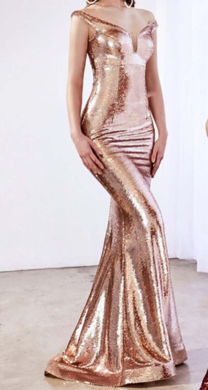 Annabelle Gown: Sequin Floor Length - MomQueenBoutique