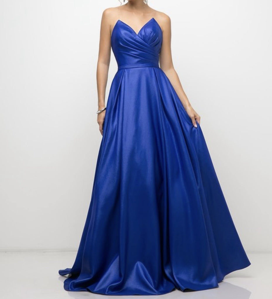 Ashley Gown: Long Formal Gown - MomQueenBoutique