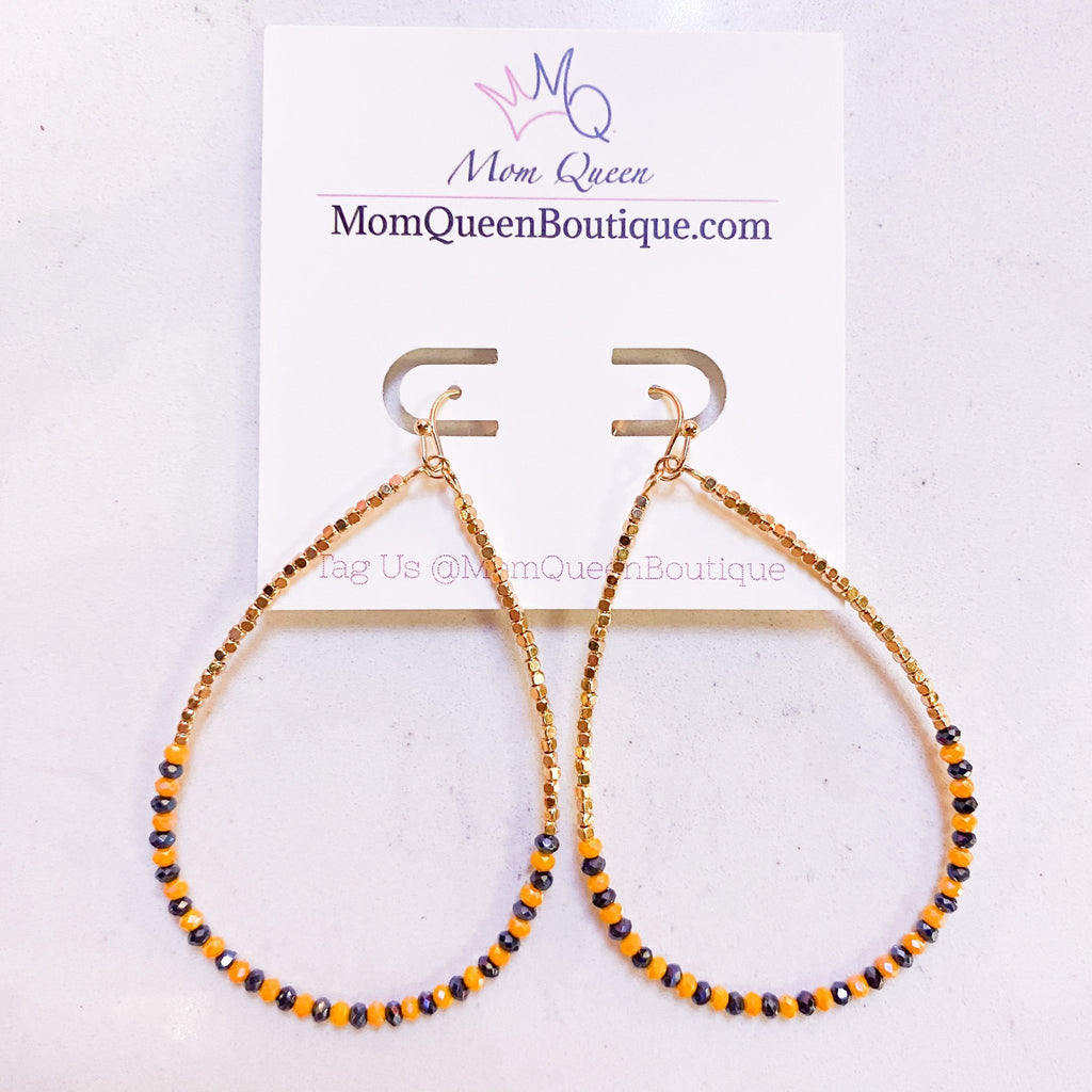 #BeadedColor Earrings - MomQueenBoutique