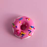 Birthday Cake Bath Treats: Pink Donut Bath Bombs - MomQueenBoutique