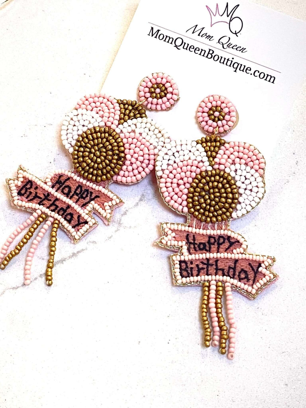 #BirthdayB Earrings - MomQueenBoutique