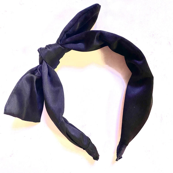 Bow Tie in Black HeadBand - MomQueenBoutique