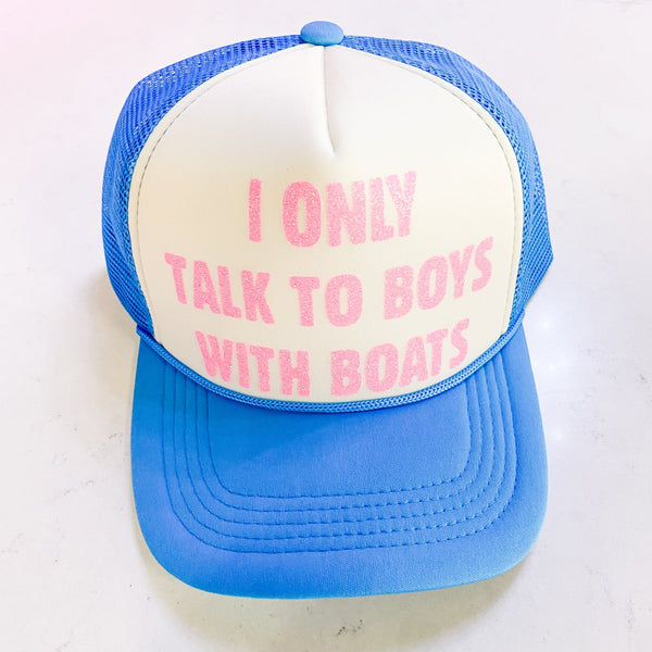 Boys and Boats Trucker Hat - MomQueenBoutique