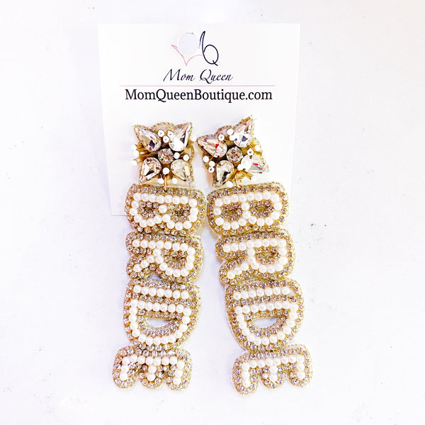 #BrideBabe Earrings - MomQueenBoutique