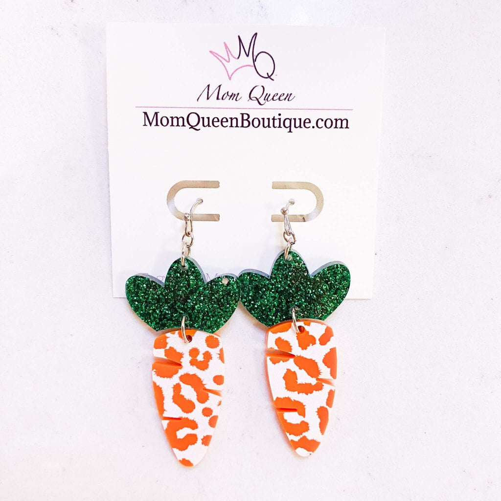 Bunny Carrot Earrings - MomQueenBoutique