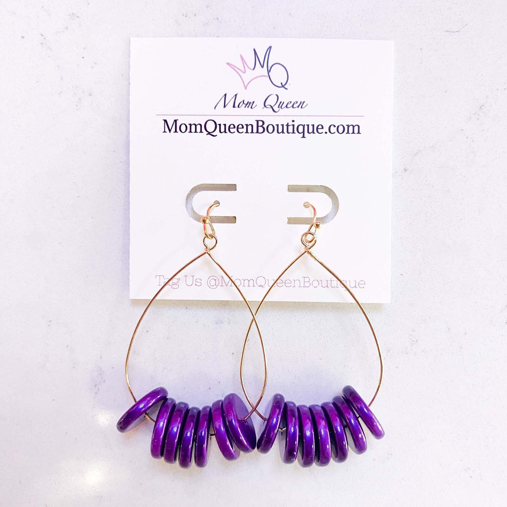 #ButtonUp Earrings - MomQueenBoutique