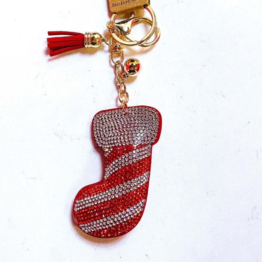 Candy Cane Stuffer Keychain - MomQueenBoutique