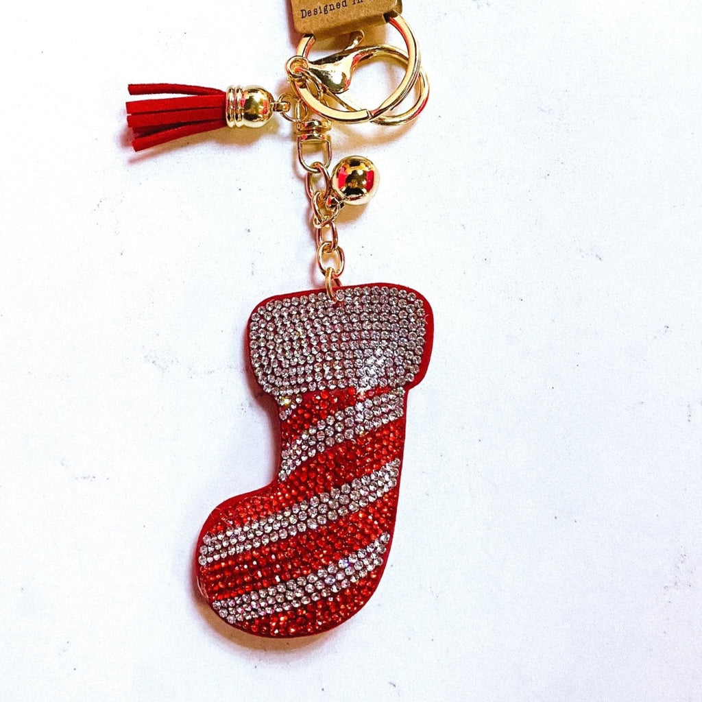 Candy Cane Stuffer Keychain - MomQueenBoutique