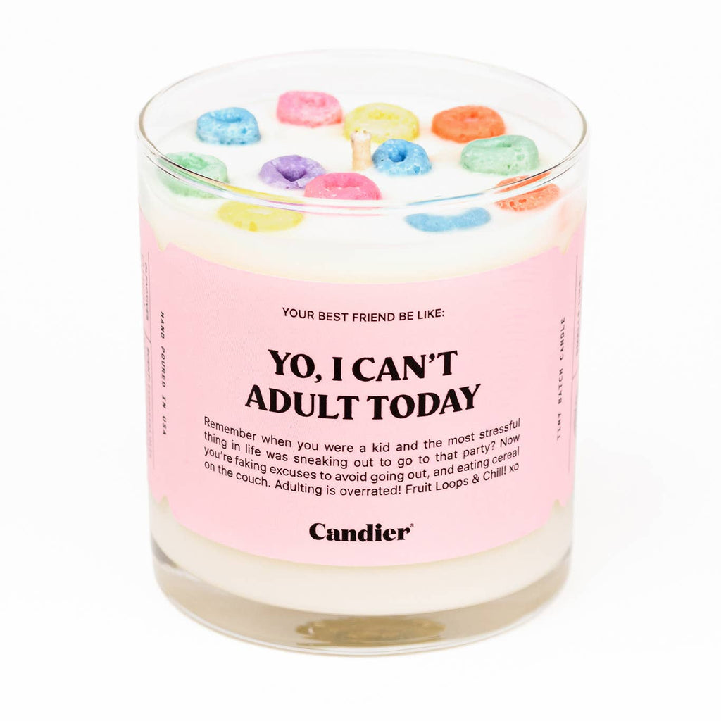 Can't Adult Candle: Fruit Loop Soy Candle - MomQueenBoutique