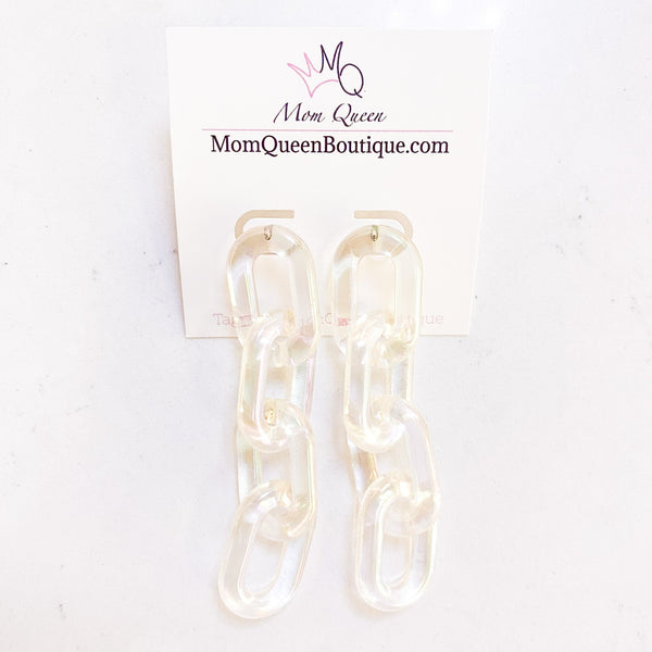 #Chained Earrings - MomQueenBoutique