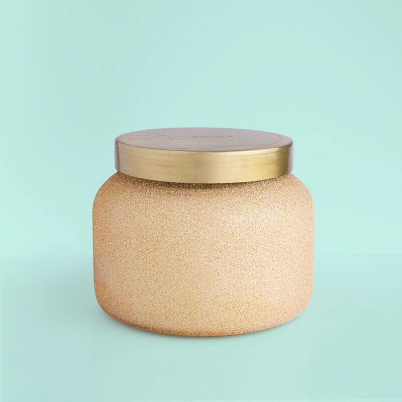 Champagne Glitter Pumpkin Spice Signature Jar Candle By Capri Blue - MomQueenBoutique