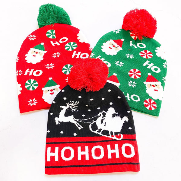 Christmas Beanies - MomQueenBoutique