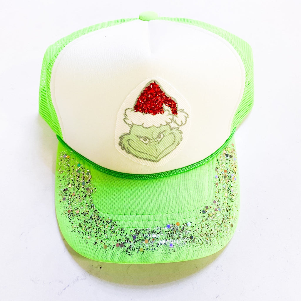 Christmas Grinch Caps - MomQueenBoutique