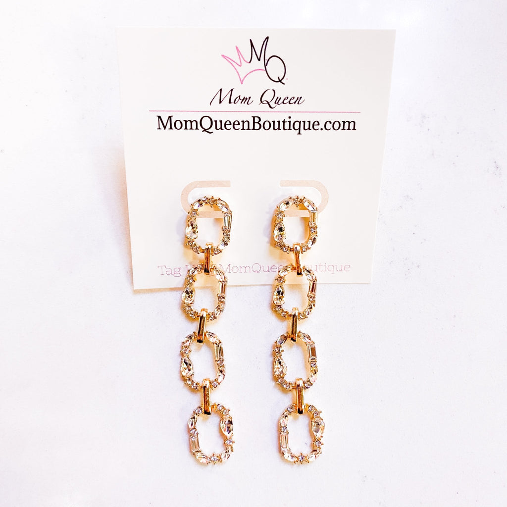 #DiamondChain Earrings - MomQueenBoutique