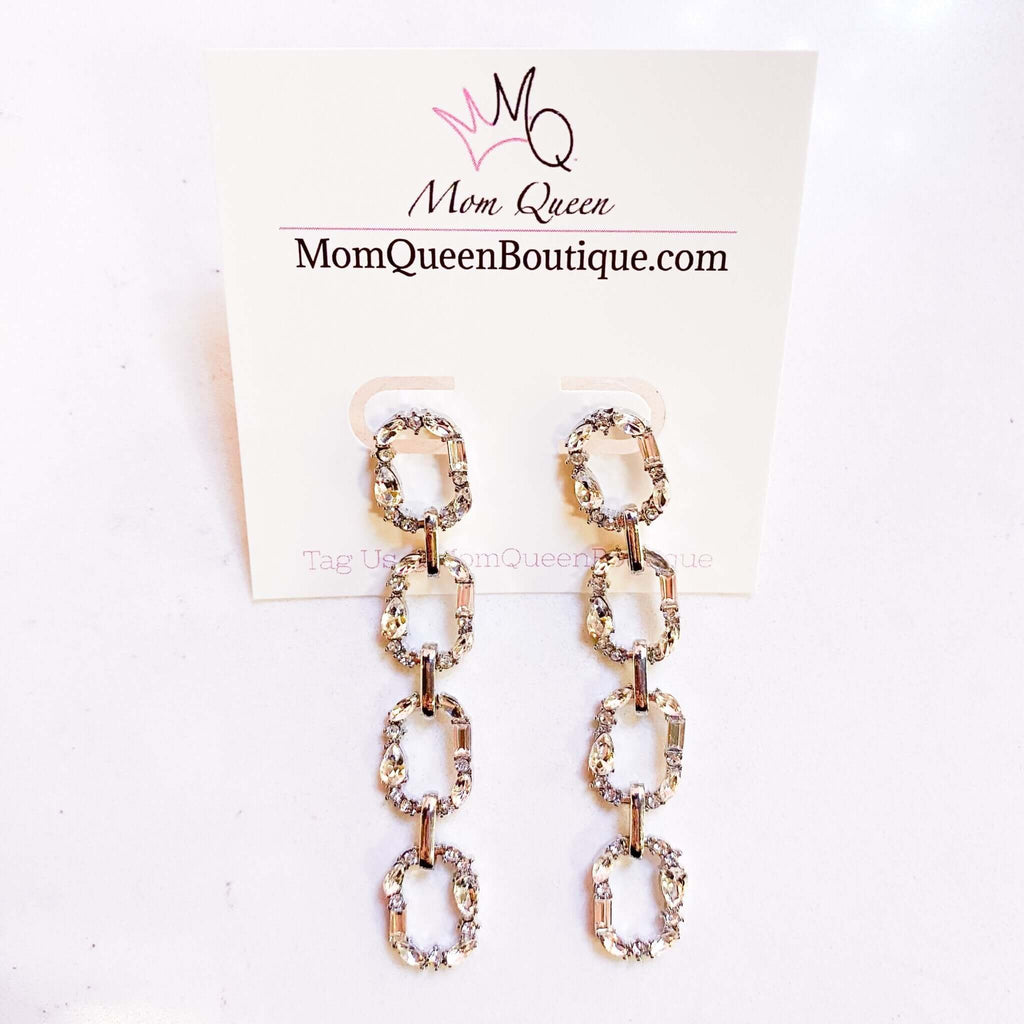 #DiamondChain Earrings - MomQueenBoutique