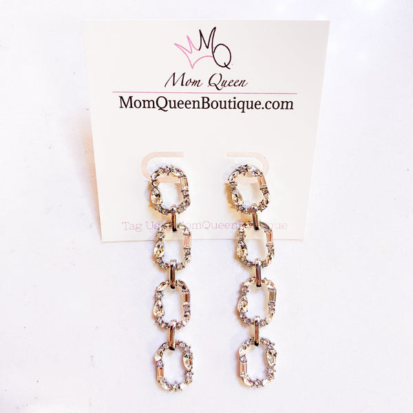 #DiamondChain Earrings - MomQueenBoutique