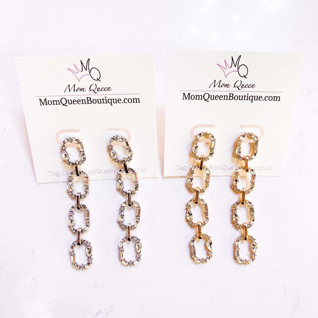 #DiamondChain Earrings - MomQueenBoutique