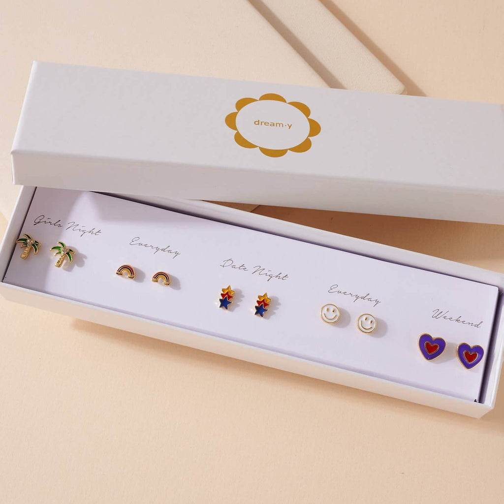 EARRING: #SMILEBOX Boxed Earring Set - MomQueenBoutique