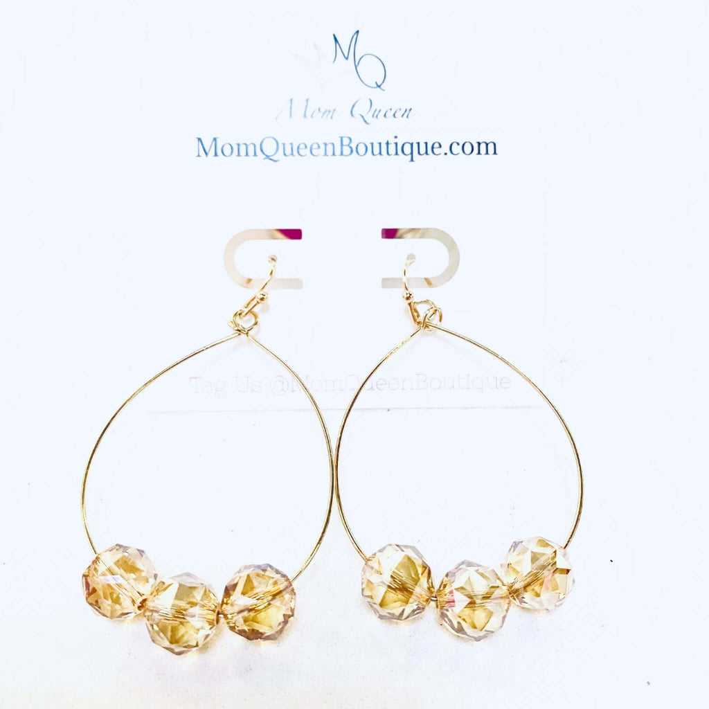 EARRINGS: #BeautyQueen Earrings - MomQueenBoutique
