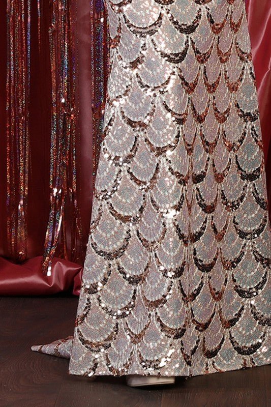 Eva Gown: Long Formal Sequin Gown - MomQueenBoutique