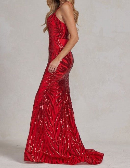 Finley Gown: Long Formal Sequin Gown - MomQueenBoutique