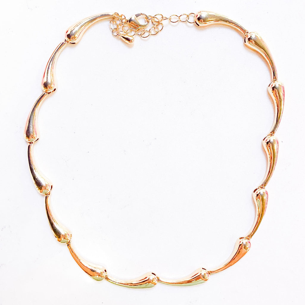 Gold Drops Necklace - MomQueenBoutique