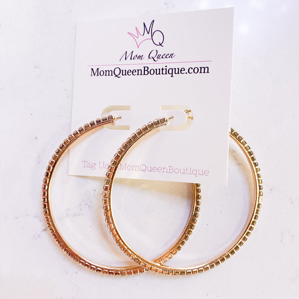 Golden Diamond Earring - MomQueenBoutique