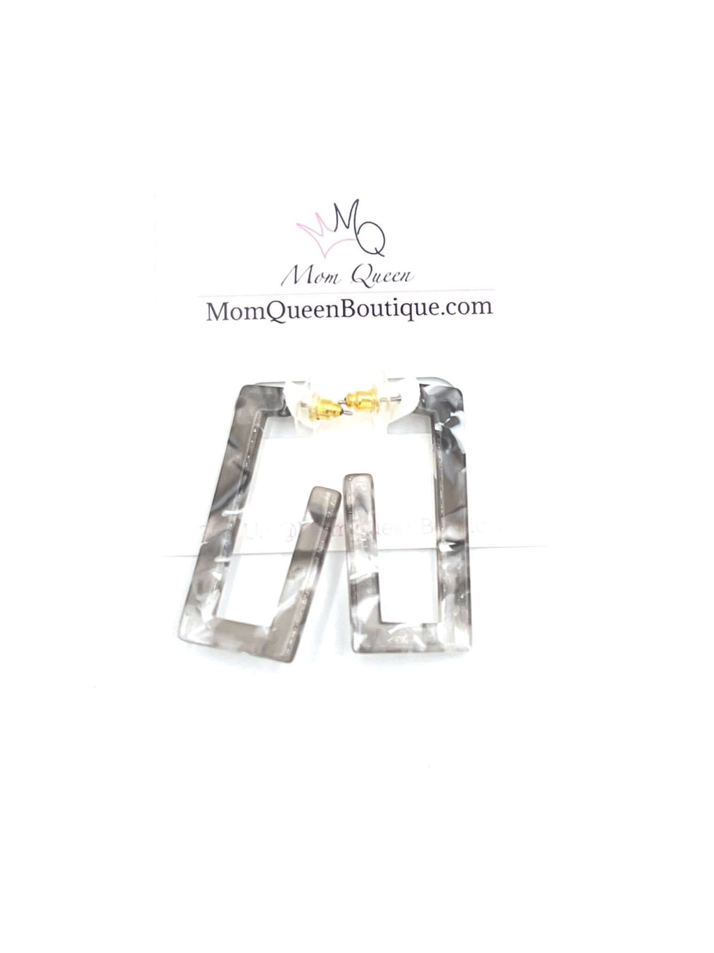 #Grey4Days Earrings - MomQueenBoutique