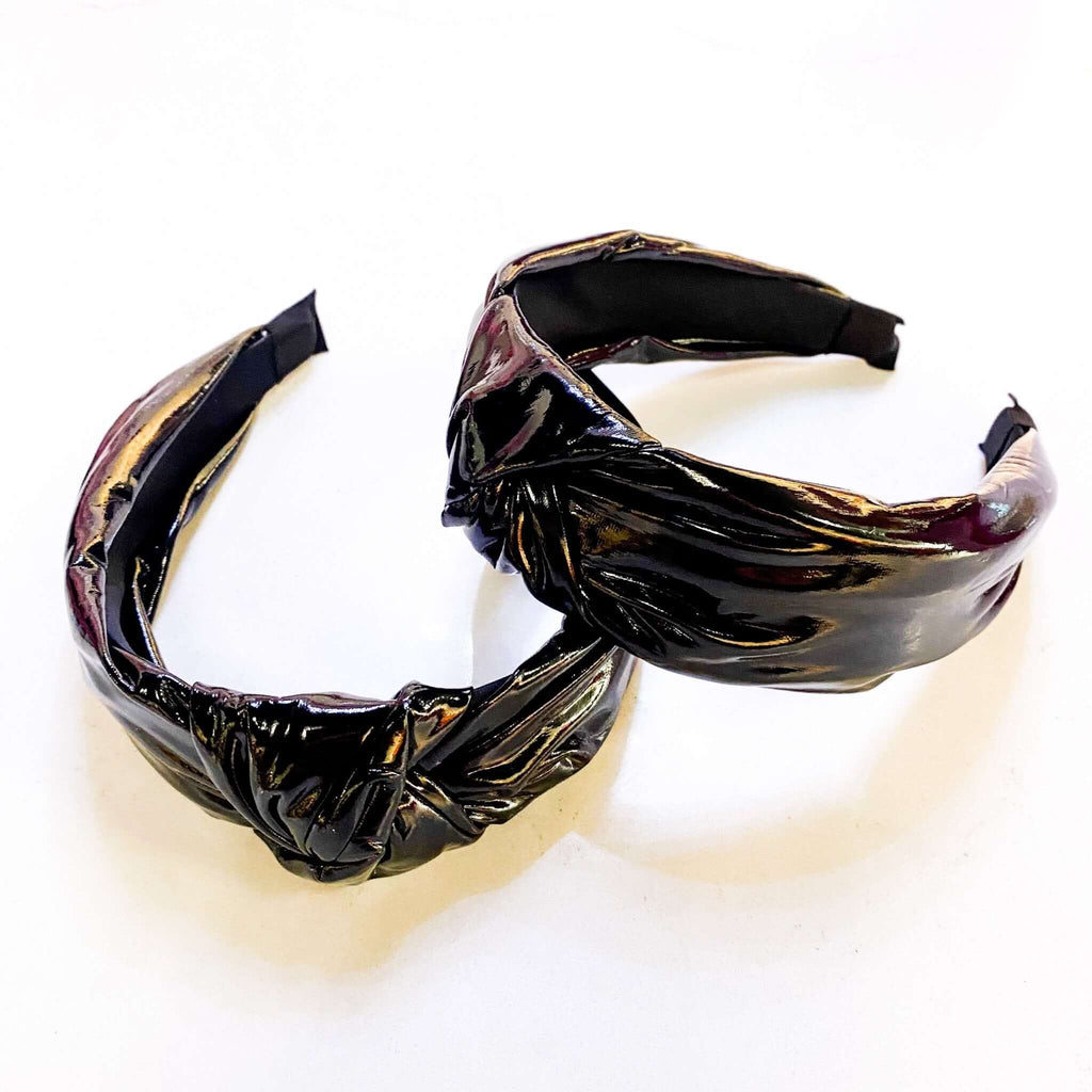 Leather Look Headband - MomQueenBoutique