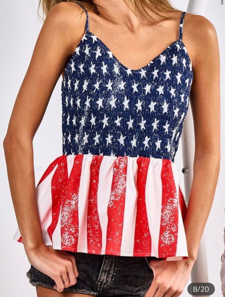 Liberty Tank: American Flag Tank - MomQueenBoutique