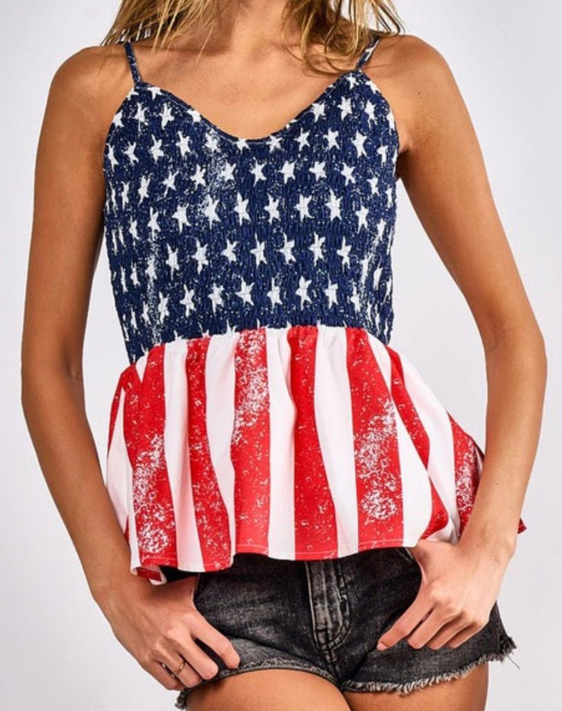 Liberty Tank: American Flag Tank - MomQueenBoutique