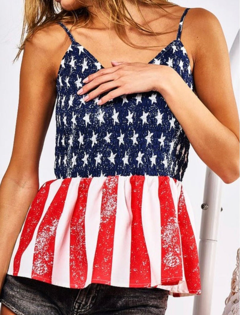 Liberty Tank: American Flag Tank - MomQueenBoutique