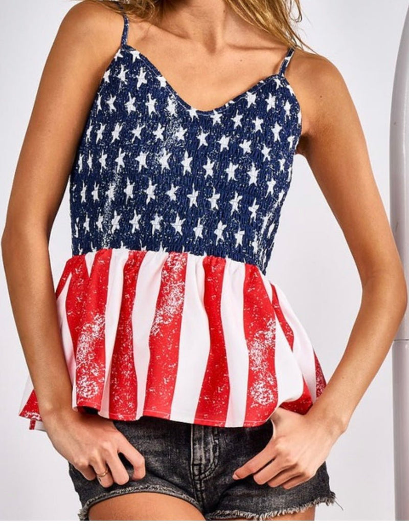 Liberty Tank: American Flag Tank - MomQueenBoutique