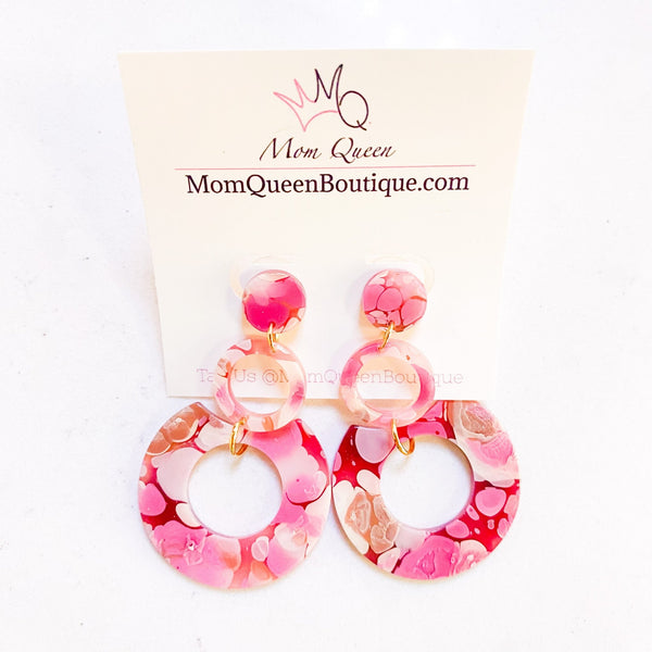 #MellowMaroon Earrings - MomQueenBoutique