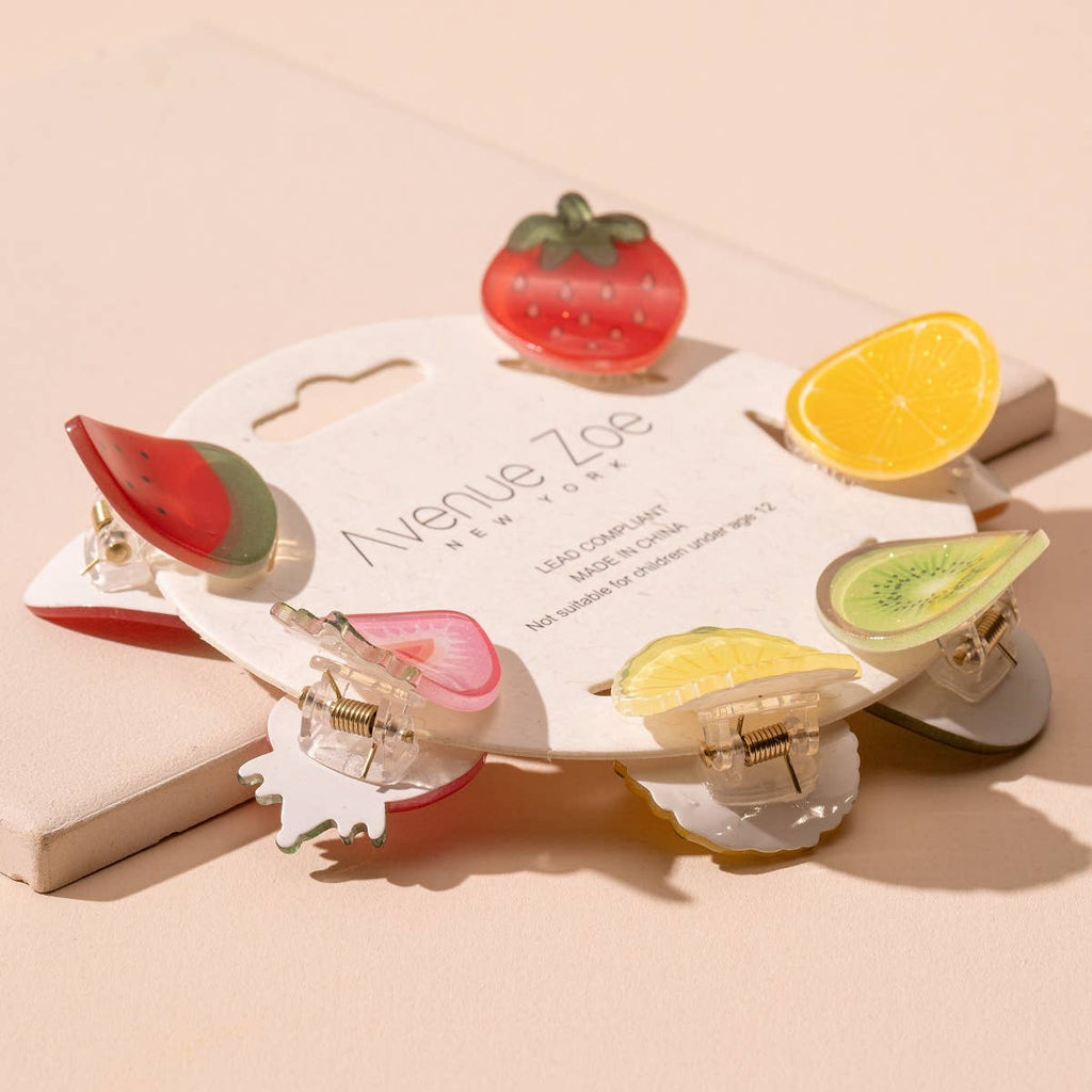 Mini Fruit Claw Hair Clips - MomQueenBoutique