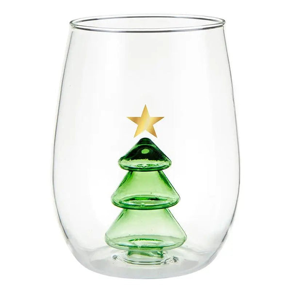 Oh Christmas Tree Wine Glass - MomQueenBoutique