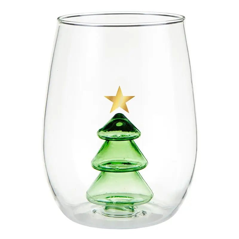 Oh Christmas Tree Wine Glass - MomQueenBoutique