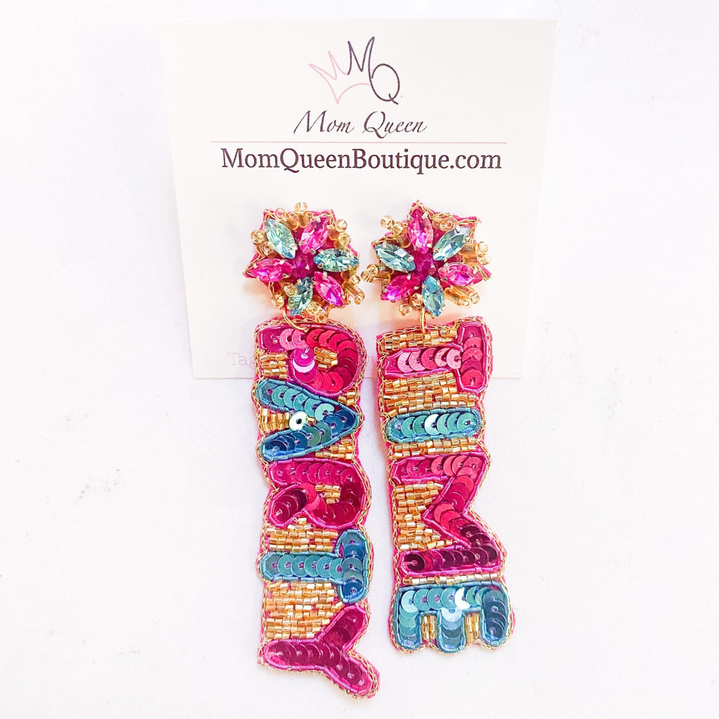 #PartyTime EARRINGS - MomQueenBoutique