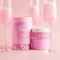 Pink Champagne Body Set: Pink Body Butter & Body Scrub Set - MomQueenBoutique