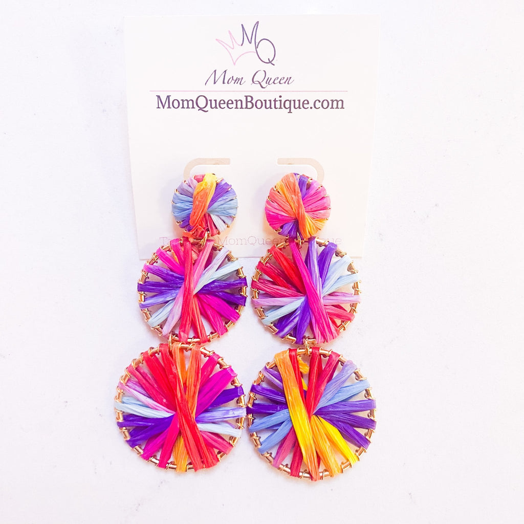#RainbowWheels Earrings - MomQueenBoutique
