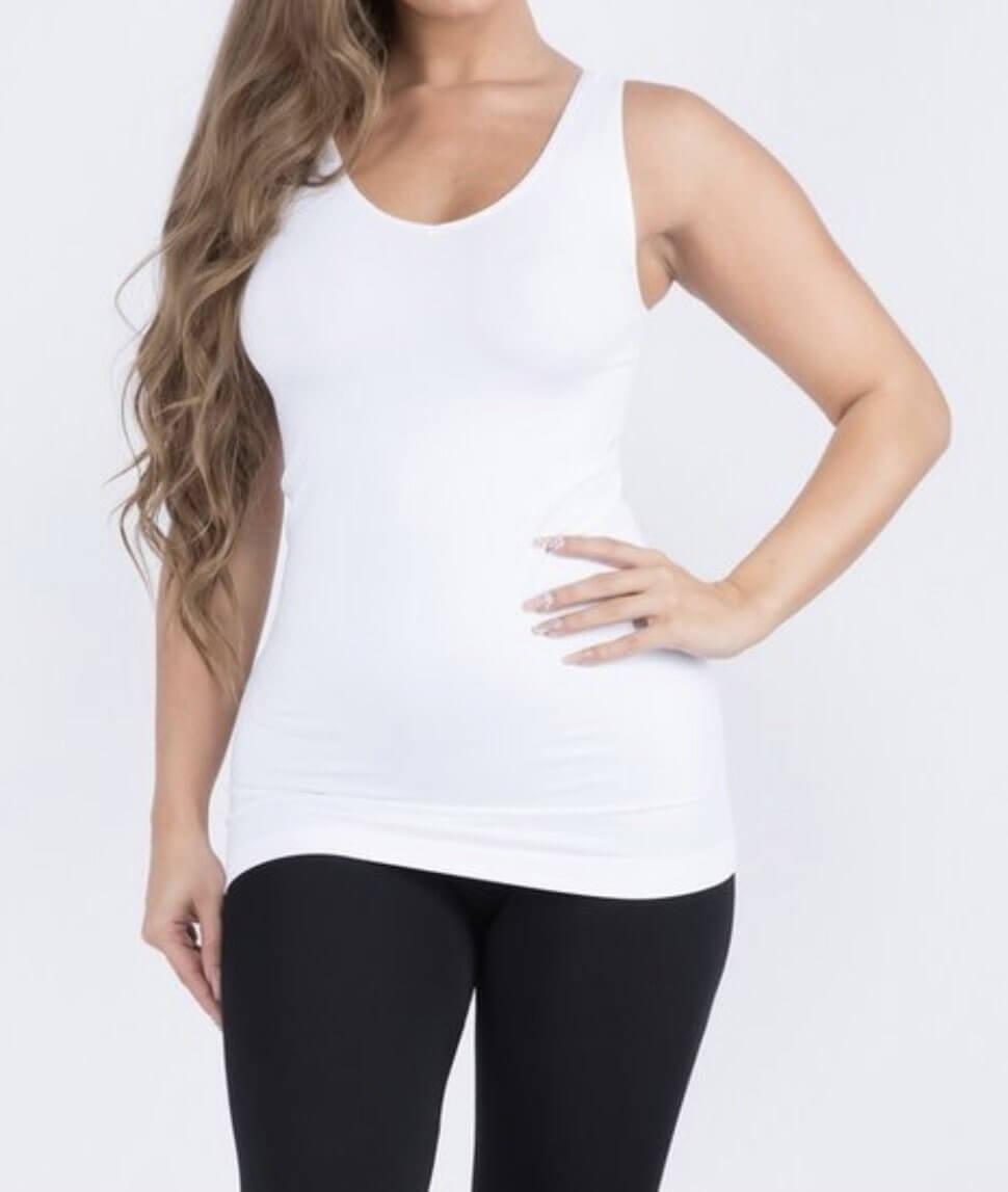 Reversible Tank: Reversible v-neck tank - MomQueenBoutique